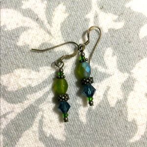 Sterling silver crystal earrings